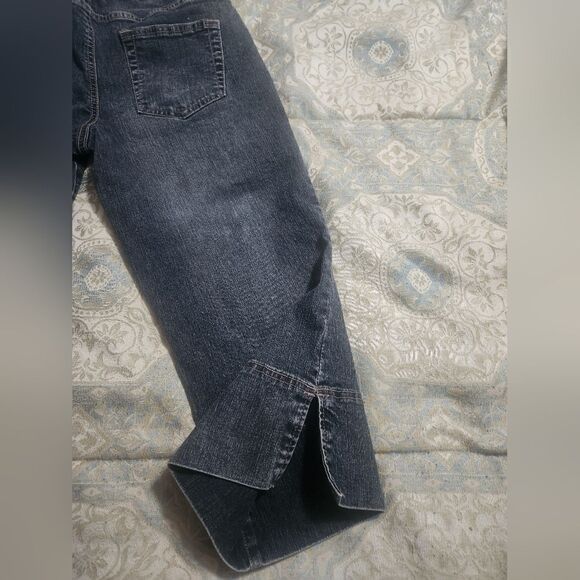 Sonoma Life&Style 8P Charcoal Gray Pockets Zipper Women’s Capri Jeans - Picture 4 of 6